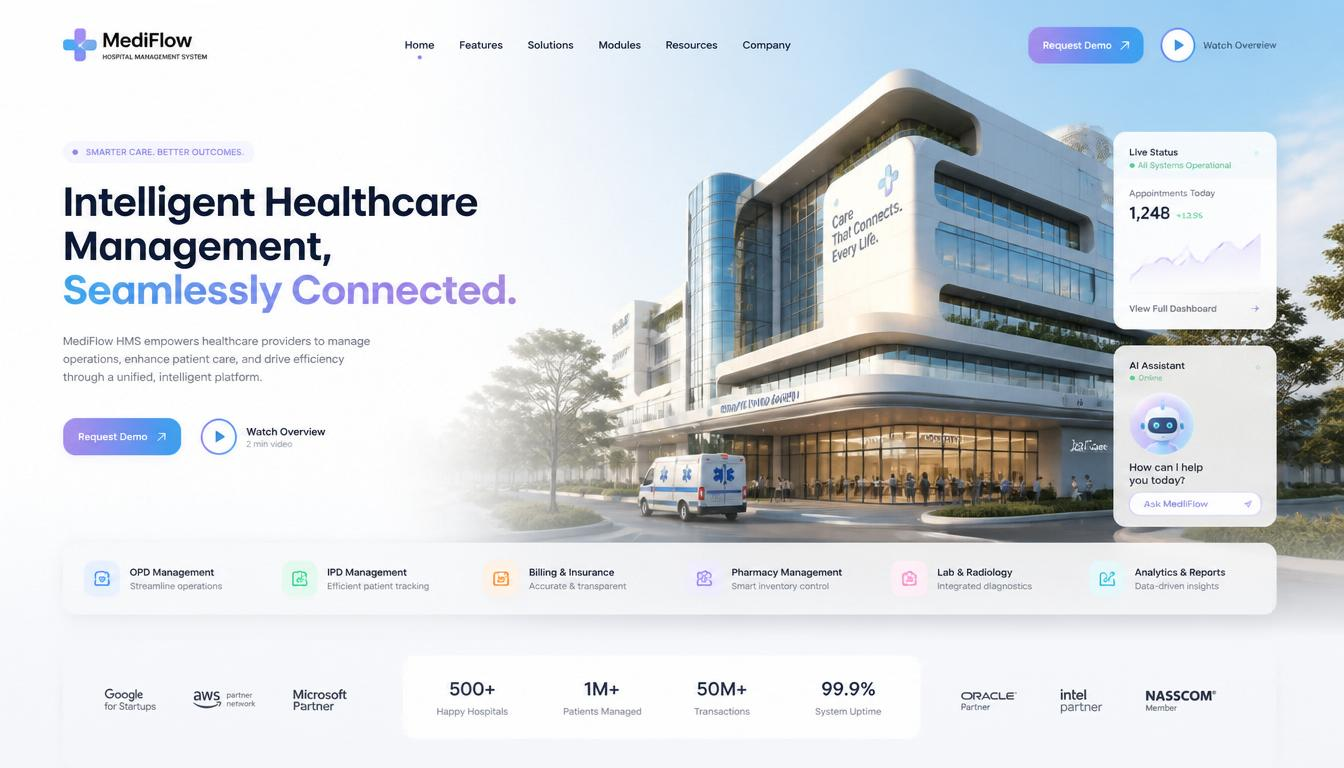 MediFlow Interface Screenshot